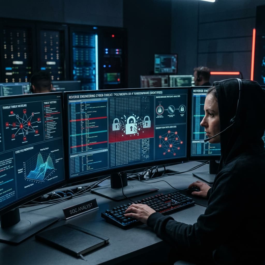 Reverse Engineering Polymorphic Ransomware